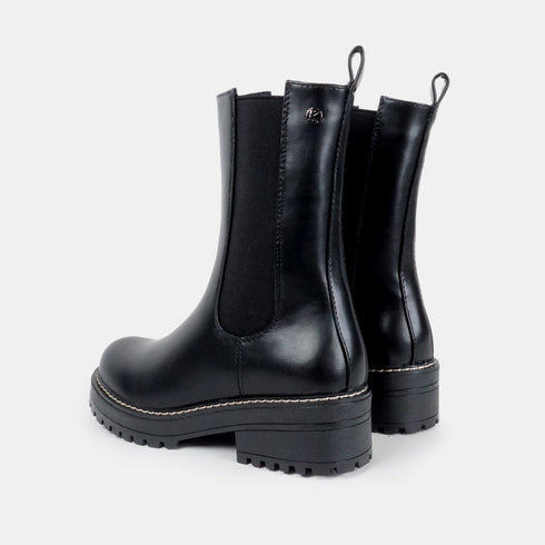 Botines chelsea para mujer negro Bianca