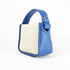 Bolso de mano de piel y rafia para mujer Pandorina Azul Klein