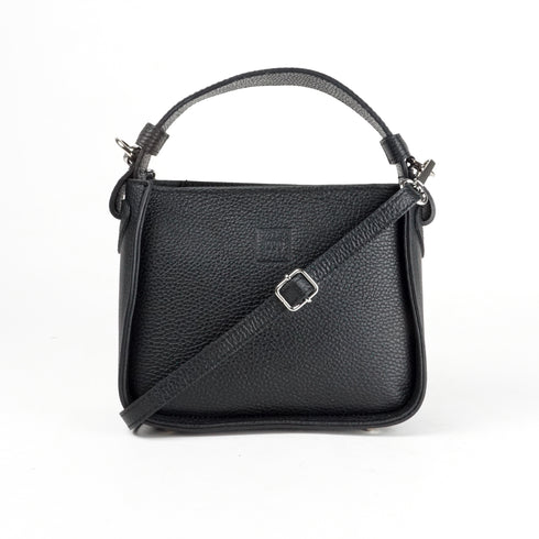 Bolso de mano de piel para mujer Pandorín negro