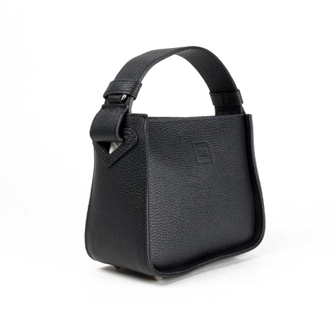 Bolso de mano de piel para mujer Pandorín negro