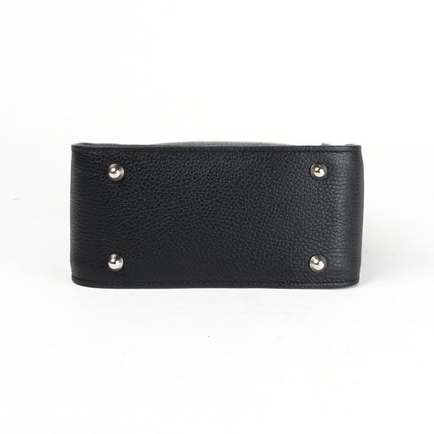 Bolso de mano de piel para mujer Pandorín negro