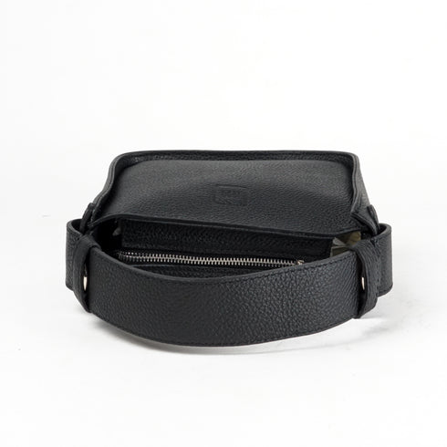 Bolso de mano de piel para mujer Pandorín negro