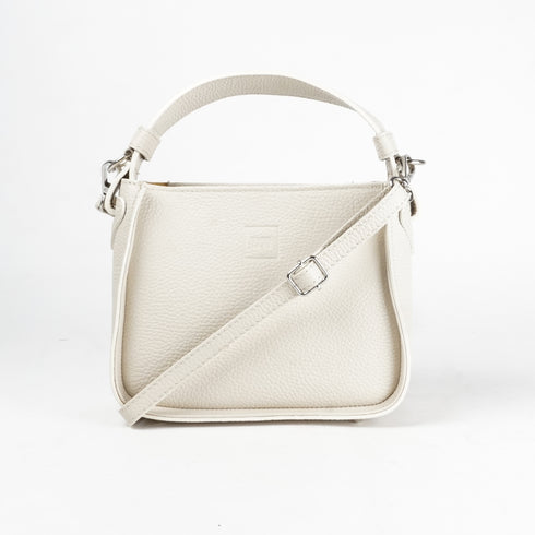 Bolso de mano de piel para mujer Pandorín beige