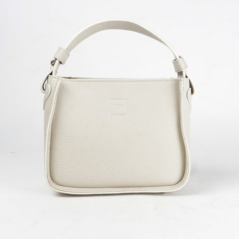 Bolso de mano de piel para mujer Pandorín beige