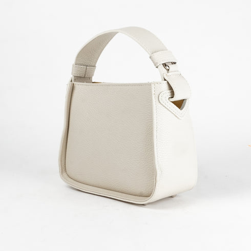 Bolso de mano de piel para mujer Pandorín beige