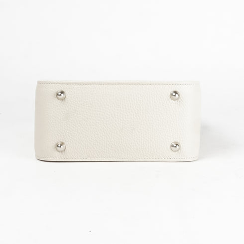 Bolso de mano de piel para mujer Pandorín beige