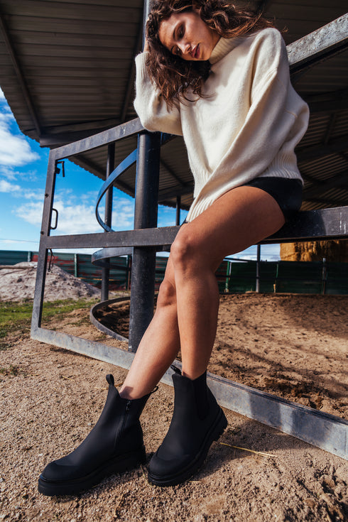 Botines Chelsea para mujer negras Debbie