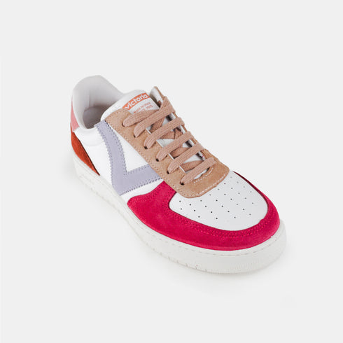 Zapatillas deportivas de piel mujer multicolor Madrid Victoria