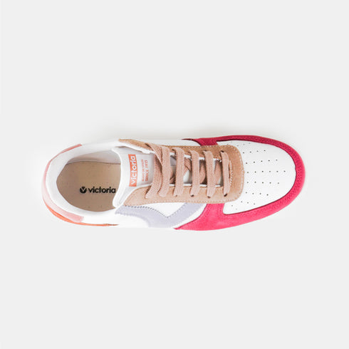 Zapatillas deportivas de piel mujer multicolor Madrid Victoria