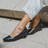 Zapatos de tacón 6.5cm de piel negro Tania