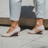 Zapatos de tacón 6.5cm de piel nude Tania