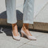 Zapatos de tacón 6.5cm de piel nude Tania