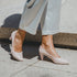 Zapatos de tacón 6.5cm de piel nude Tania