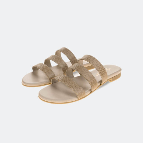 Sandalia romana de piel arena Dafnis