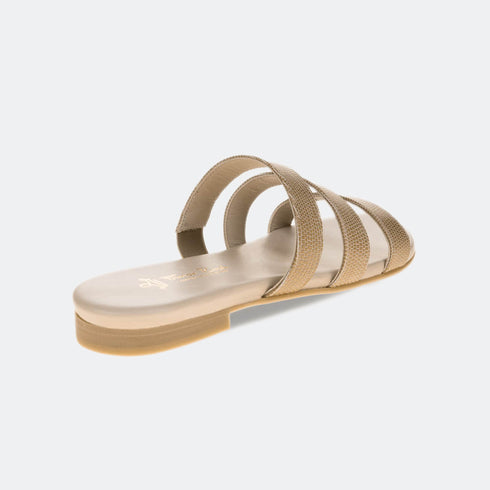 Sandalia romana de piel arena Dafnis