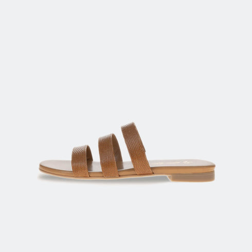 Sandalia romano de piel Dafnis Cuero