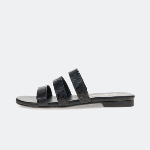 Sandalia romano de piel Dafnis Negro