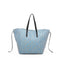 Bolso tote de rafia grande mujer con neceser interior reversible Paz