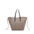 Bolso tote de rafia grande mujer con neceser interior reversible Paz