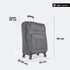 Maleta de viaje blanda extensible 56cm/66cm/76cm/86cm, 10kg/15kg/20kg/23kg, de tela poliéster Pissa Gris