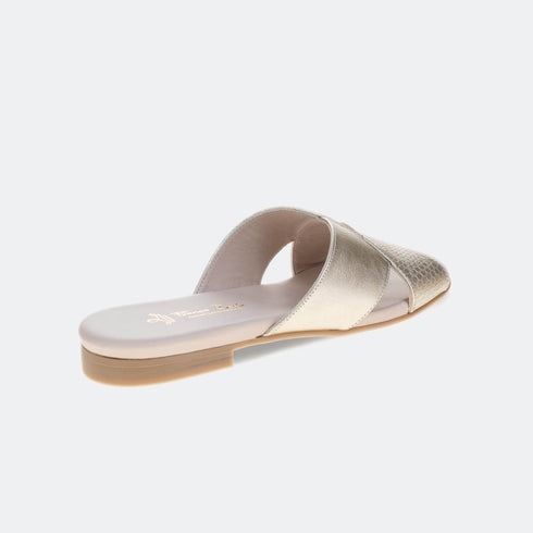 Sandalia plana Liguria Dorado