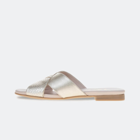 Sandalia plana Liguria Dorado