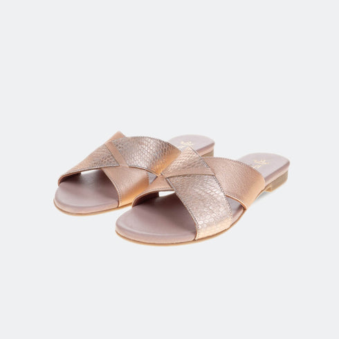 Sandalia plana Liguria Rosa