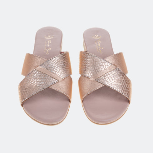 Sandalia plana Liguria Rosa