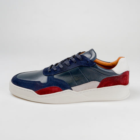 Zapatilla deportiva de hombre con cordones azul Zaid