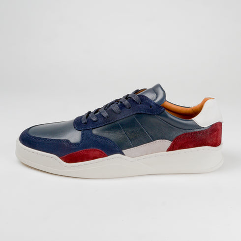 Zapatilla deportiva de hombre con cordones azul Zaid