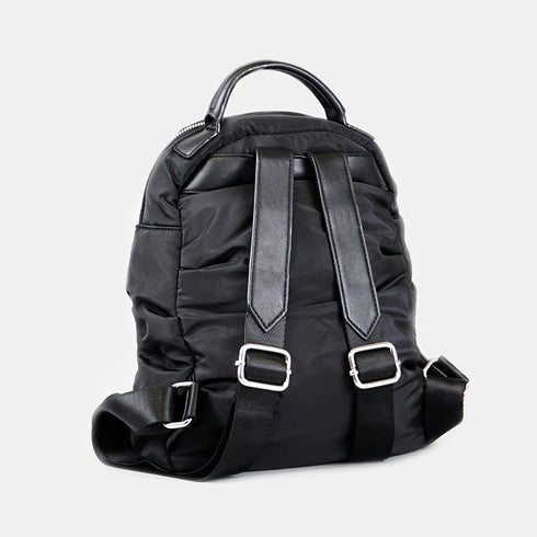 Mochila acolchada de nylon negro Alice
