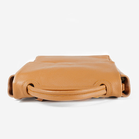 Mochila de piel para mujer marrón Bora