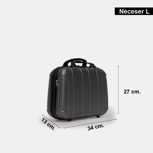 Neceser de viaje tamaño L negro Kike