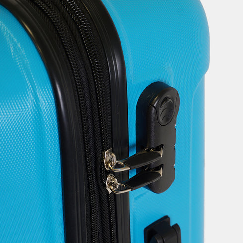 Maleta de viaje grande extensible L-77cm-23kg-116L de ABS Kike turquesa