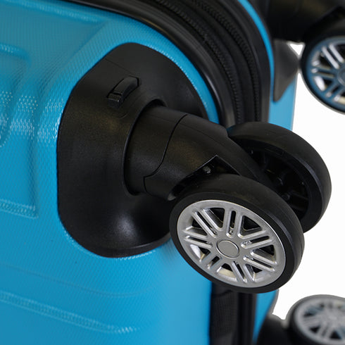 Maleta de viaje grande extensible L-77cm-23kg-116L de ABS Kike turquesa