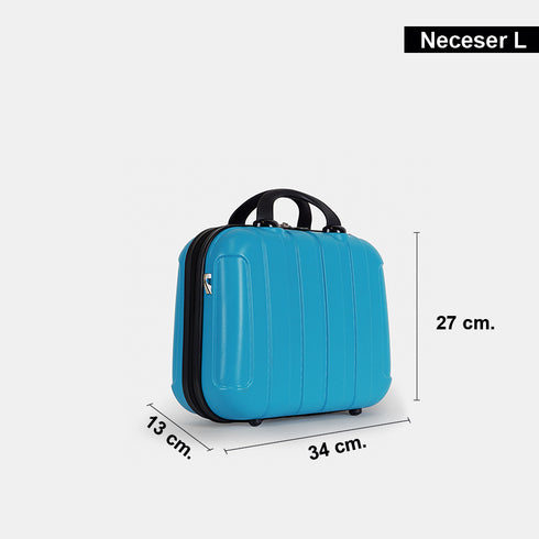 Neceser de viaje tamaño L turquesa Kike