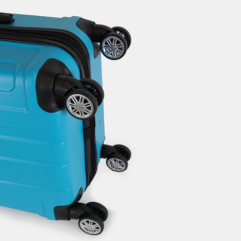 Maleta de viaje grande extensible L-77cm-23kg-116L de ABS Kike turquesa