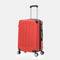 RAYKONG Maleta Mediana ABS 66x43x25cm | 71L | 24 Pulgadas | hasta 23kg semirígidas - Rojo