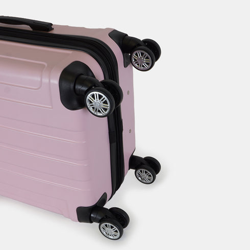 Maleta de viaje extensible XS-51cm-10kg / S-55cm-15kg de ABS Kike Rosa Claro