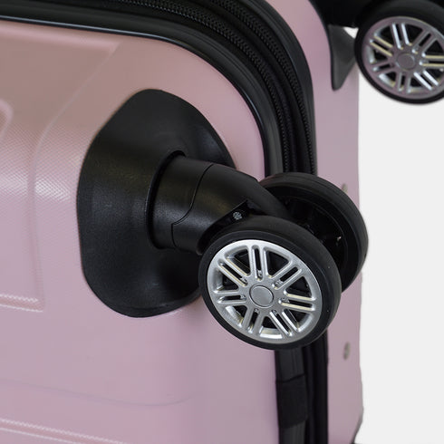 Maleta de viaje extensible XS-51cm-10kg / S-55cm-15kg de ABS Kike Rosa Claro