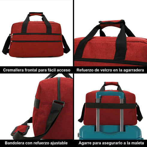 Raykong Bolsa de cabina Ryanair 40x20x25 cm 10kg equipaje de mano Vueling de tela impermeable Wendy