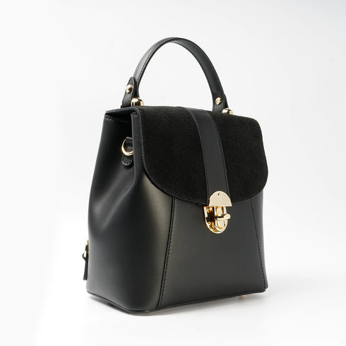 Mochila-de-Piel-negra-de-mujer-Sarah