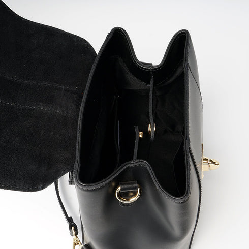 Mochila-de-Piel-negra-de-mujer-Sarah