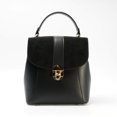 Mochila-de-Piel-negra-de-mujer-Sarah