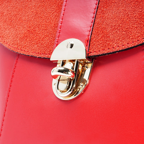 Mochila-de-Piel-roja-de-mujer-Sarah