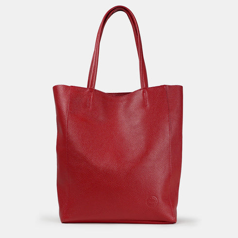 Bolso shopper para mujer de piel para personalizar rojo Amy