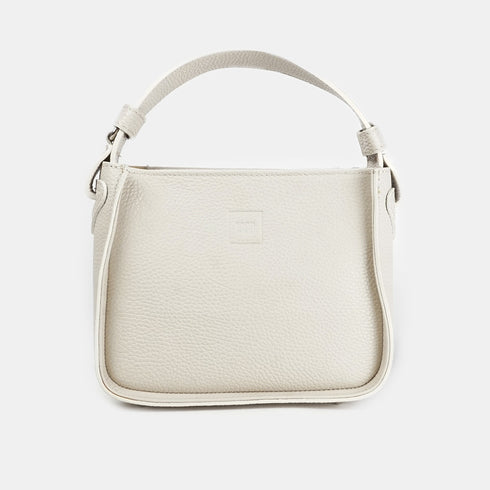 Bolso de mano de piel para mujer Pandorín beige