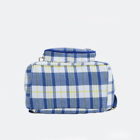 Mochila trenzada para mujer Tesia Azul