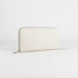 Cartera largo de piel Celia beige