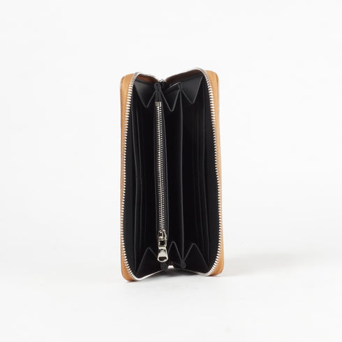 Cartera largo de piel Celia marron